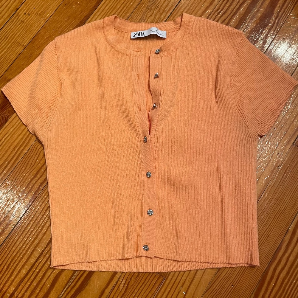 Zara Short Sleeve Cardigan Top  - Currently in storage. Comment if interested